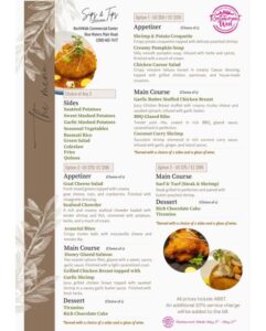 Sips and Tips ARW menu